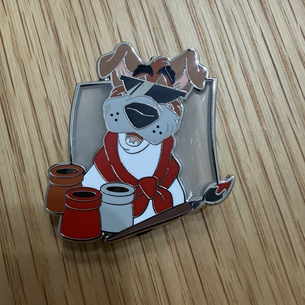 Disney Pin Brush Of Magic Series 3 Dodger Mystery Oliver & Company LR